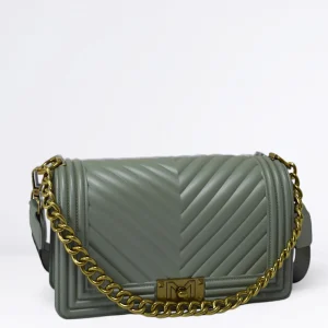 Donna MARC ELLIS Borsa Flat M Col. Olive light Ottone