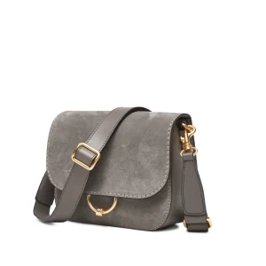 Donna GIANNI CHIARINI Borsa Meg in suede e pelle Col.