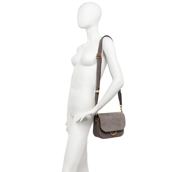 Donna GIANNI CHIARINI Borsa Meg in suede e pelle Col.