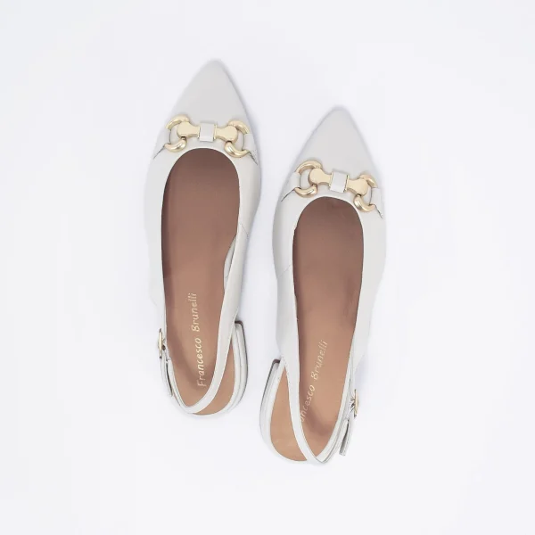 Donna FRANCESCO BRUNELLI Chanel basso in Pelle Col.
