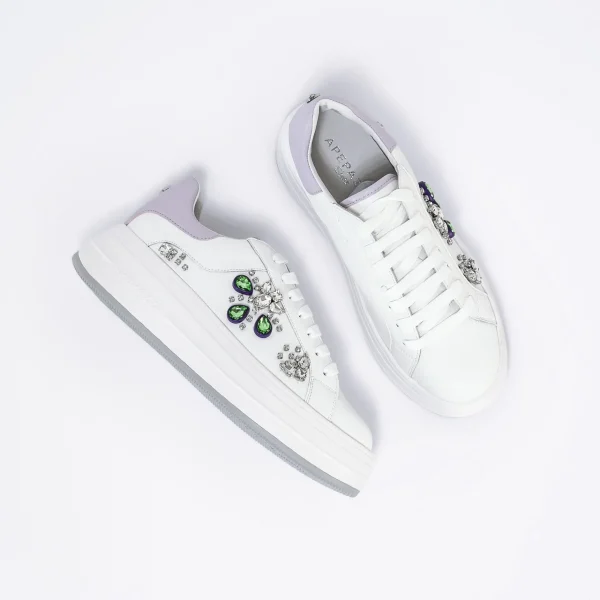 Donna APEPAZZA Sneaker in Pelle Col. Bianco