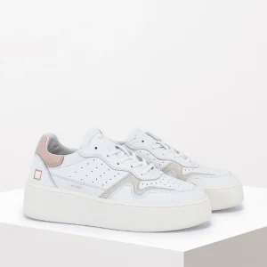 Donna D.A.T.E. Sneaker Step in pelle Col. Rosa